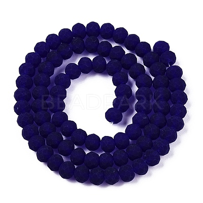 Transparent Glass Beads Strands EGLA-A044-T6mm-MD06-1
