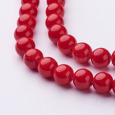 Natural Mashan Jade Round Beads Strands X-G-D263-8mm-XS31-1