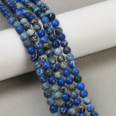 Dyed Natural Regalite/Imperial Jasper/Sea Sediment Jasper Beads Strands G-B124-C04-02-1