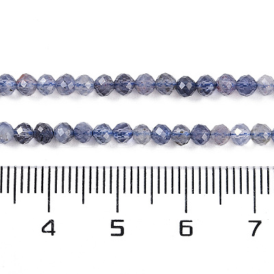 Natural Iolite Beads Strands LS-G-N342-32-1