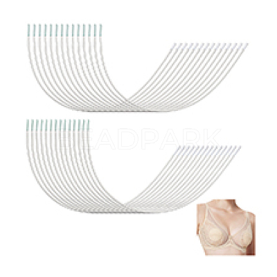 24Bags 2 Styles 304 Stainless Steel Bra Boning STAS-PH0006-94A-1