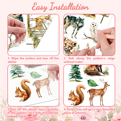 3 Sheets 3 Styles PVC Waterproof Decorative Stickers DIY-WH0404-070-1