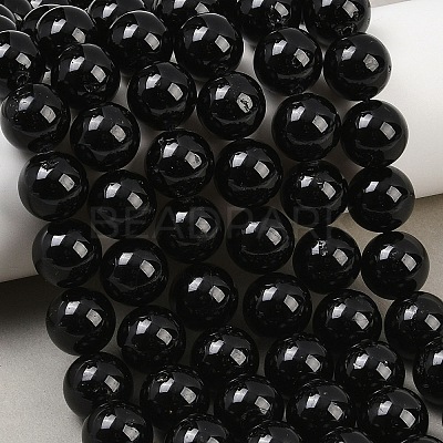Natural Tourmaline Bead Strands G-H1603-12mm-1
