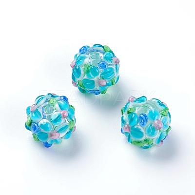 Handmade Bumpy Lampwork Beads LAMP-E021-07L-1