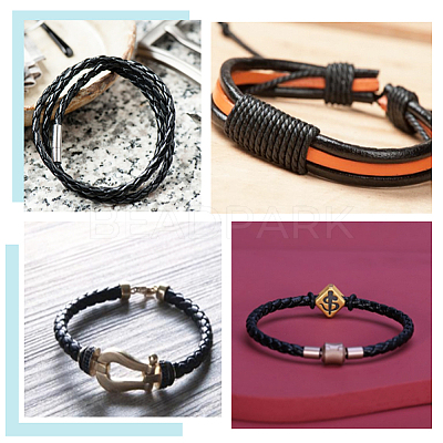 4-Ply Round Imitation Leather Braided Cord LC-WH0003-10A-1