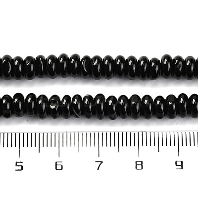 Natural Black Agate(Dyed & Heated) Beads Strands G-G177-F01-03-1