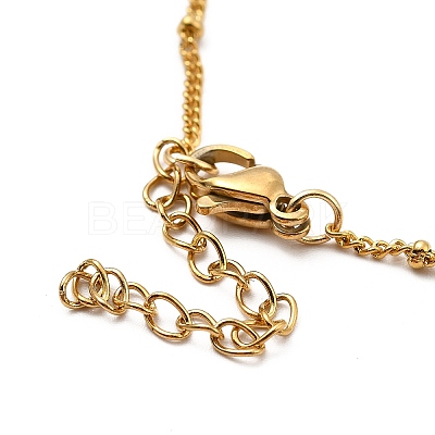 CCB Pearl Link Anklet AJEW-C021-04G-1