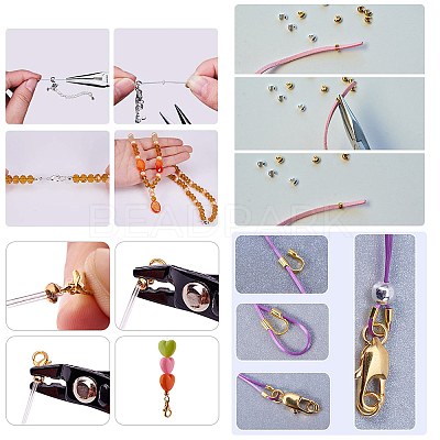 Brass Crimp Beads Covers KK-SC0001-09-1