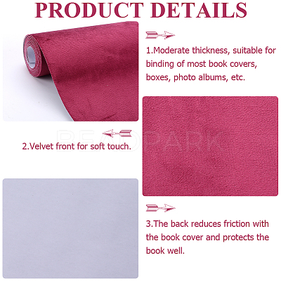 2M Velvet Book Covers DIY-WH0491-88A-03-1
