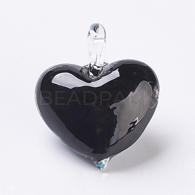 Handmade Lampwork Pendants LAMP-F009-09E-1
