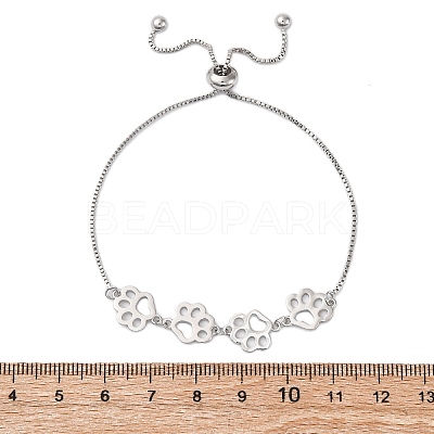 Brass Box Chain Slider Bracelets BJEW-S169-01P-1