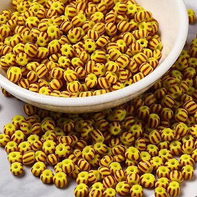 6/0 Opaque Colours Seep Glass Seed Beads SEED-F003-04A-01-1