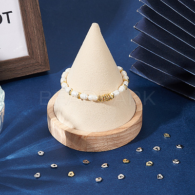 40Pcs 2 Colors Brass Spacer Beads KK-BC0012-75-1