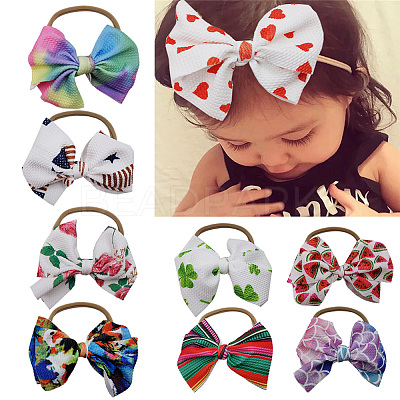 Nylon Elastic Baby Headbands OHAR-S197-060-1