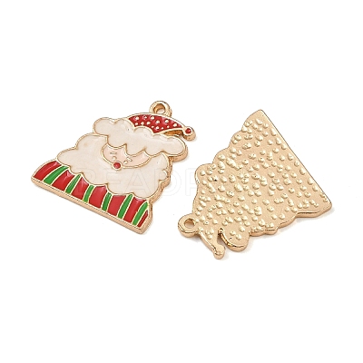 Christmas Alloy Enamel Pendants ENAM-I081-01KCG-07-1
