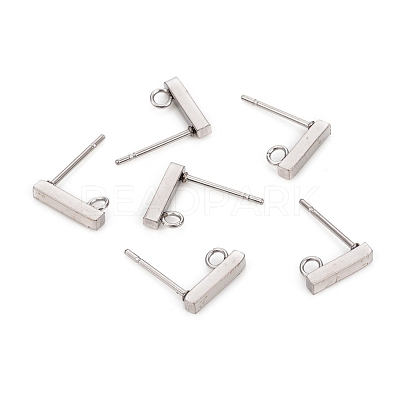 Non-Tarnish 304 Stainless Steel Stud Earring Findings STAS-I150-03P-1