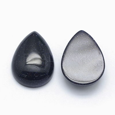 Synthetic Blue Goldstone Cabochons X-G-E491-B-01-1