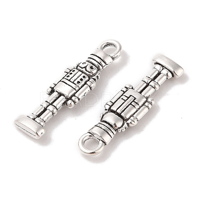 Tibetan Style Alloy Soldier Pendants TIBEP-GC160-AS-RS-1