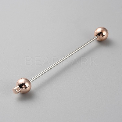 Alloy Bar Beadable Keychain for Jewelry Making DIY Crafts KEYC-WH0046-03KCG-1