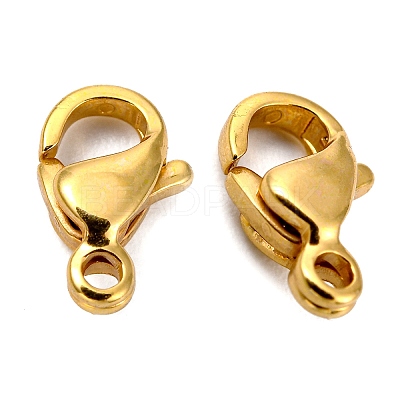 304 Stainless Steel Lobster Claw Clasps STAS-AB09-G-1