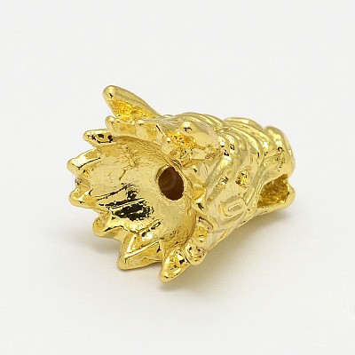 Dragon Head Alloy Beads PALLOY-O059-02-1