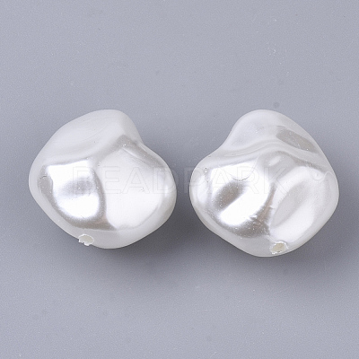 ABS Plastic Imitation Pearl Beads OACR-T022-02A-1
