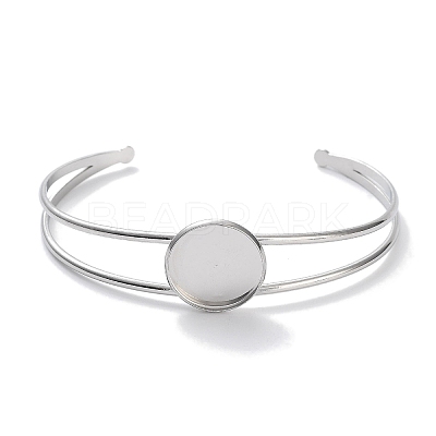 Non-Tarnish 304 Stainless Steel Bracelets Setting Making BJEW-B090-03B-P-1