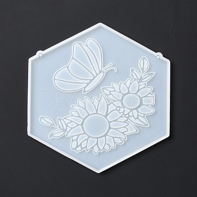 DIY Hexagon Shape Pendant Decoration Food-grade Silicone Molds SIMO-D002-03B-1