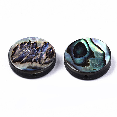 Natural Abalone Shell/Paua Shell Beads SSHEL-T014-14C-1