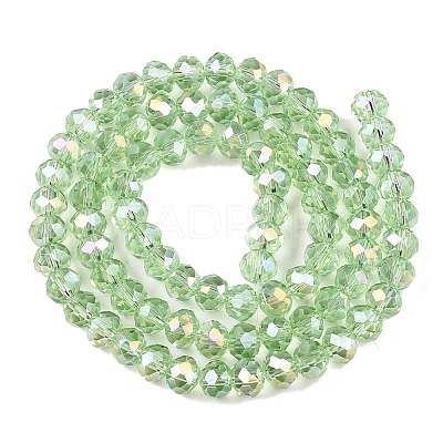 Electroplate Glass Beads Strands EGLA-A044-T6mm-B09-1