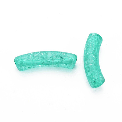 Transparent Crackle Acrylic Beads CACR-S009-001A-N68-1