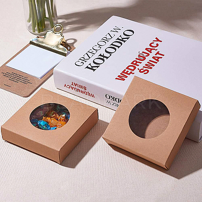 Foldable Kraft Paper Boxes CON-WH0068-63B-1