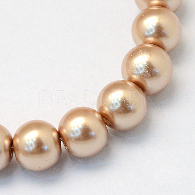 Baking Paint Glass Pearl Bead Strands HY-Q003-3mm-11-1