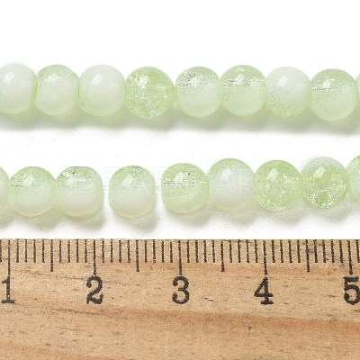 Crackle Glass Beads Strands GLAA-U001-6mm-09-1