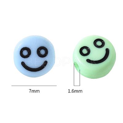 Opaque Acrylic Beads MACR-YW0001-22I-1