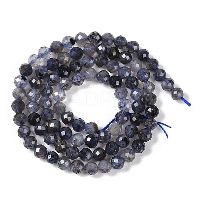 Natural Iolite Beads Strands X-G-G139-A11-03-1