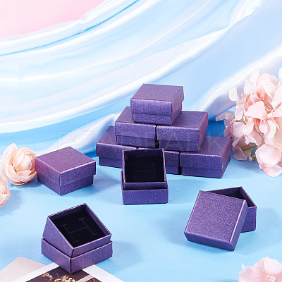 12Pcs Paper Packing Ring Boxes CON-TA0001-42A-1