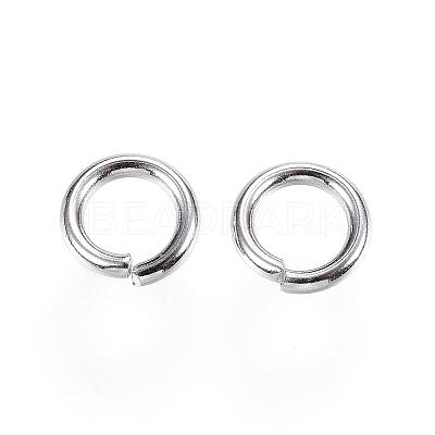 Tarnish Resistant 304 Stainless Steel Open Jump Rings STAS-D448-093P-8mm-1
