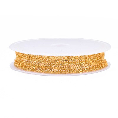 Brass Cable Chains CHC-T008-08G-1