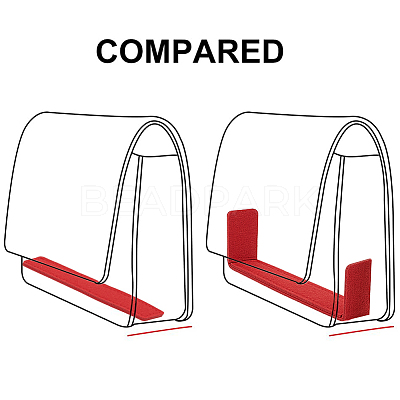 8Pcs 2 Styles Rectangle Felt Bag Base Shaper DIY-WR0004-37A-1