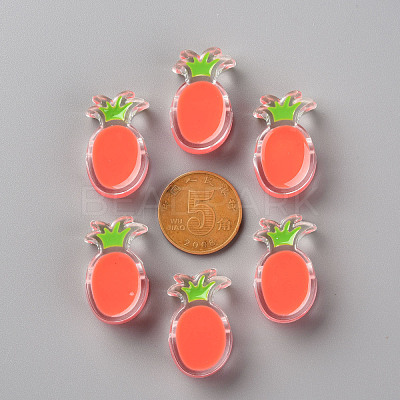 Transparent Enamel Acrylic Beads TACR-S155-002A-1