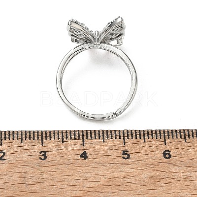 Brass & Cubic Zirconia Finger Rings CU-CBA7E55-10P-1