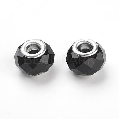 Handmade Glass European Beads GPDL25Y-C27-1