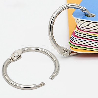 Iron Loose Leaf Book Binder Hinged Rings SCRA-PW0004-124D-1