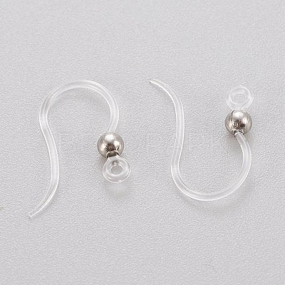 Eco-Friendly Plastic Earring Hooks STAS-K203-03P-1