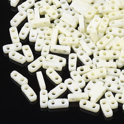 2-Hole Opaque Glass Seed Beads SEED-S023-04I-1