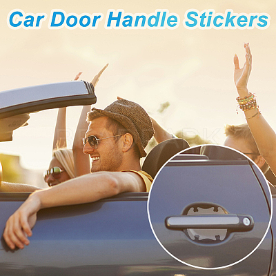 AHADEMAKER 2 Sets 2 Style Transparent PVC Anti-Collision Bumper Guard DIY-GA0004-03-1
