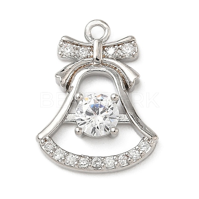 Brass Micro Pave Cubic Zirconia Pendants KK-H521-02C-P-1
