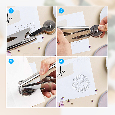 Stainless Steel Seal Embosser TOOL-WH0124-023-1