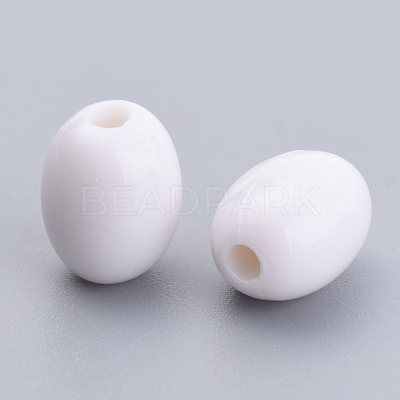 Opaque Acrylic Beads SACR-S300-08C-01-1